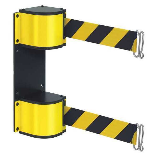 Dual Retractable Belt Barrier, 18 ft. L