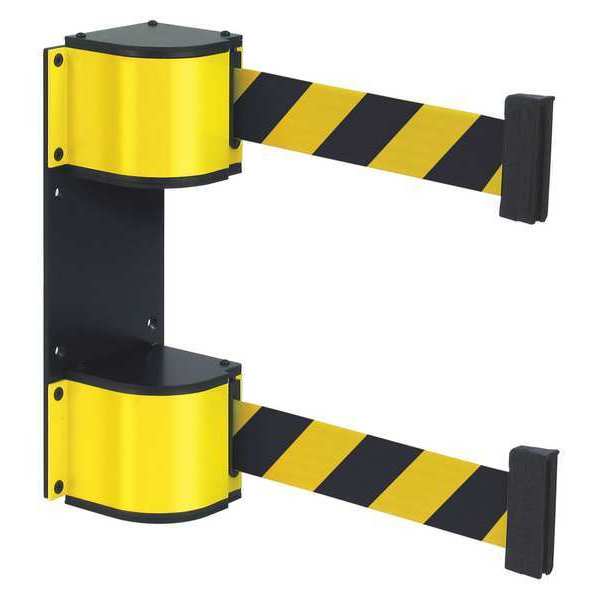 Dual Retractable Belt Barrier, 18 ft. L
