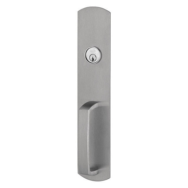Exit Device Trim, Grade 1, Satin Chrome
