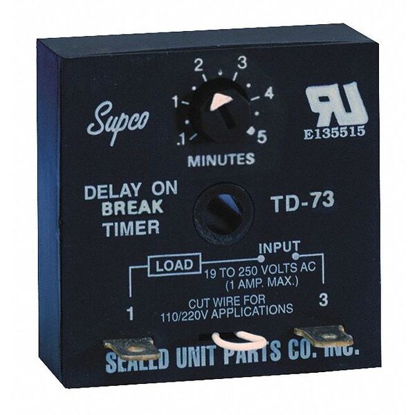 Encapsulated Timer Relay, 50/60 Hz