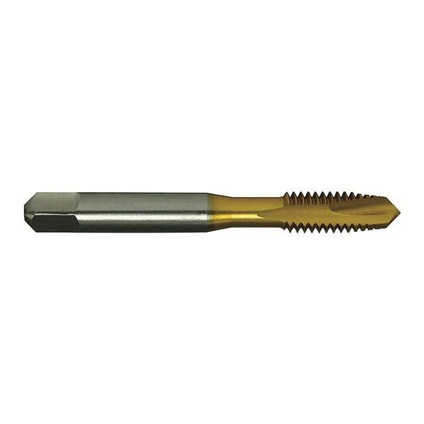 Spiral Point Tap, #2-56, Plug, UNC, 2 Flutes, TiCN
