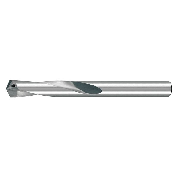 Screw Machine Drill Bit, 35/64 in Size, 125  Degrees Point Angle, Carbide-Tipped, Uncoated Finish