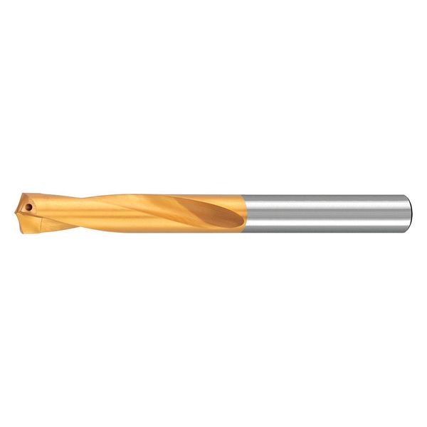 Screw Machine Drill Bit, 3/4 in Size, 135  Degrees Point Angle, Carbide-Tipped, TiN Finish