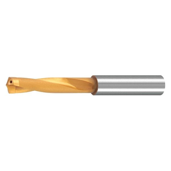Screw Machine Drill Bit, 21/64 in Size, 135  Degrees Point Angle, Carbide-Tipped, TiN Finish
