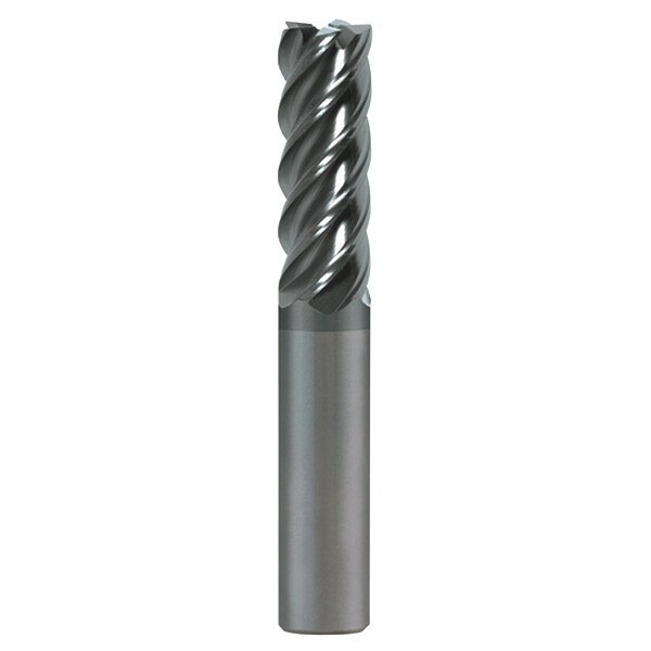 Carbide End Mill, Sq., 3/4in.3in., 5 FL