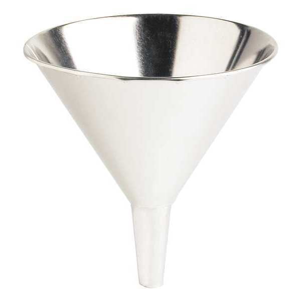 Funnel, 56 oz., Tin, Silver