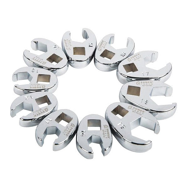 Metric Flare Nut Wrench Set, 3/8 in, 10 Pc