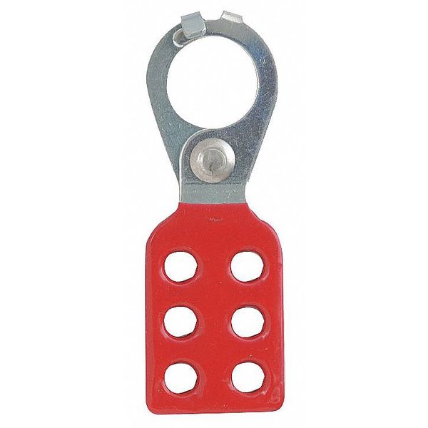 Lockout Hasp, Interlocking, 6 Lock, 4-1/2