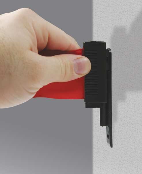 Wall Mount Receiver, Plastic, 3 3/4 in L, 1/2 in W, Black