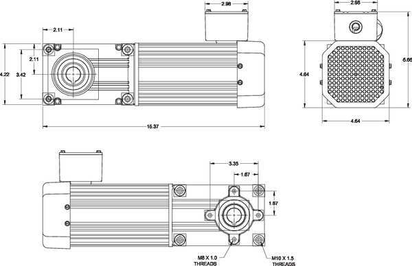 AC Gearmotor, 570.0 in-lb Max. Torque, 11.2 RPM Nameplate RPM, 115V AC Voltage, 1 Phase