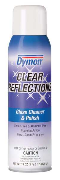 Foam Glass Cleaner, 20 oz., White, Floral, Aerosol Can