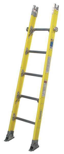 Sectional Ladder, Fiberglass, 375 lb Load Capacity