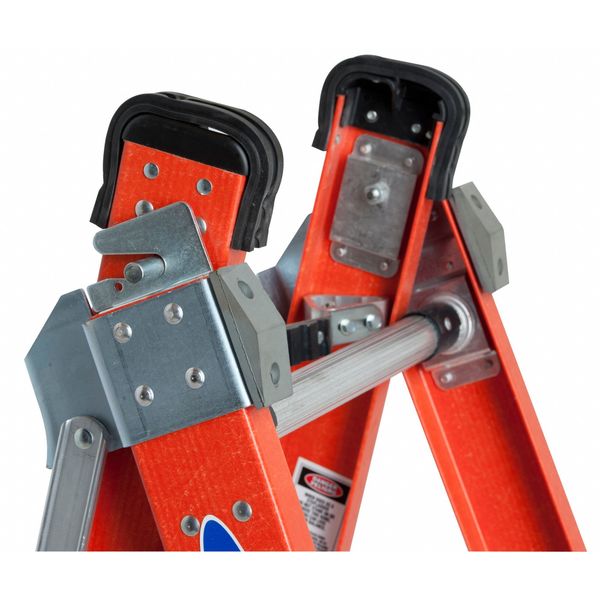 Multipurpose Ladder, Extension, Stepladder Configuration, 12 ft, Fiberglass