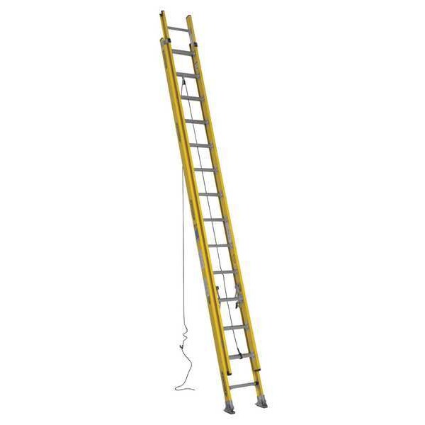 Fiberglass Extension Ladder, 375 lb Load Capacity