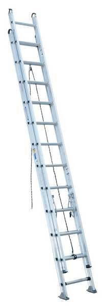Aluminum Extension Ladder, 375 lb Load Capacity
