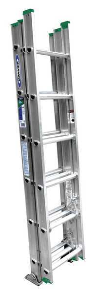 Aluminum Extension Ladder, 225 lb Load Capacity