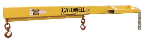 Forklift Boom, 8 ft, 4000 Lb, Swivel Hooks
