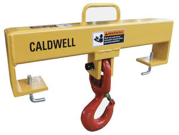 Forklift Beam, Swivel Hook, Cap 10,000 lb