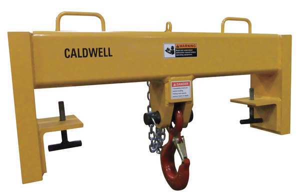 Forklift Beam, Fixed Hook, Cap 20,000 lb