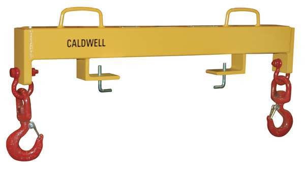 Forklift Beam, Dbl Swivel Hook, 4000 lb