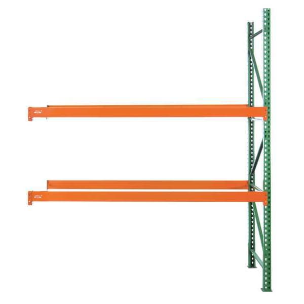 Pallet Rack Add-On Unit, Teardrop, Roll Formed Style, 144 in H, 99 in W, 36 in D