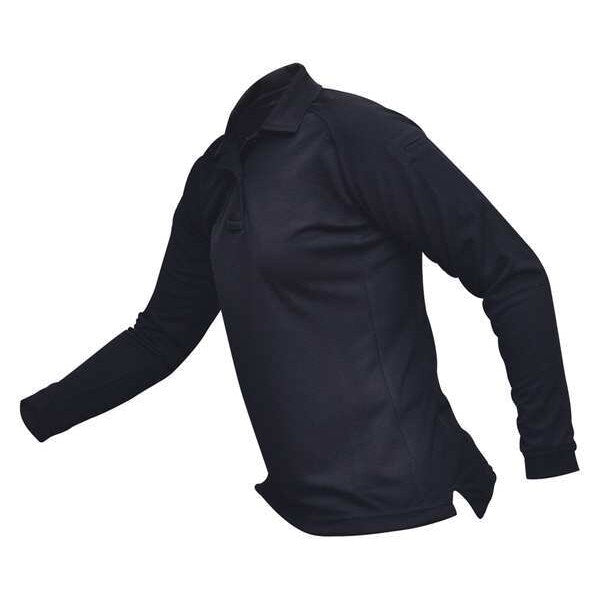 Womens Tactical Polo, Navy, Long Sleeve, XS