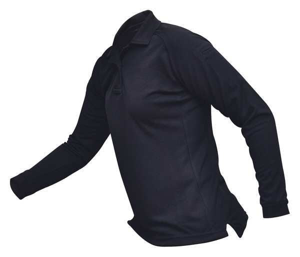 Womens Tactical Polo, Navy, Long Sleeve, XL