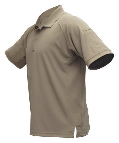 Mens Tactical Polo, Tan, Short Sleeve, 3XL