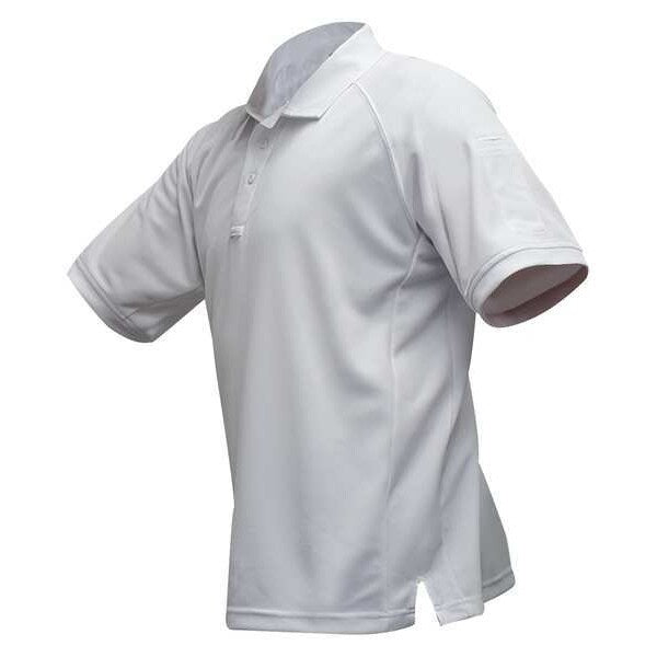 Mens Tactical Polo, White, Shrt Sleeve, 2XL