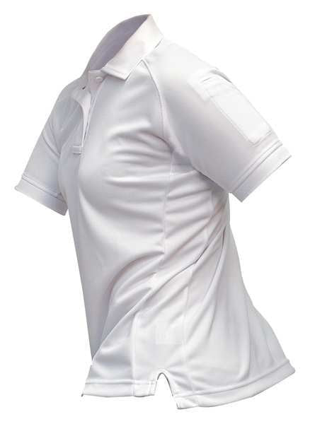Womens Tactical Polo, Whte, Shrt Sleeve, XS