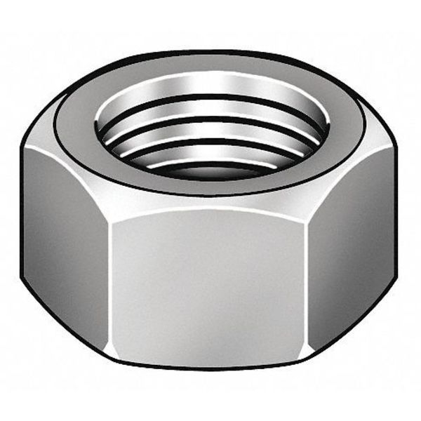 Hex Nut, M6-1.00, Steel, Class 10, Zinc Yellow, 5 mm Ht, 12500 PK