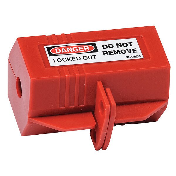 Plug Lockout, For 1/2 in Max Cord Diameter, For (1) 7/10 in Max Plug Diameter, Red