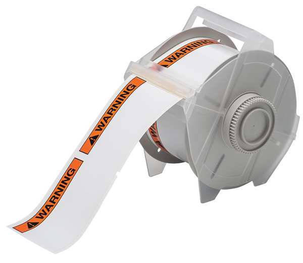 Thermal Transfer Label, Black/Orange, Labels/Roll: 270
