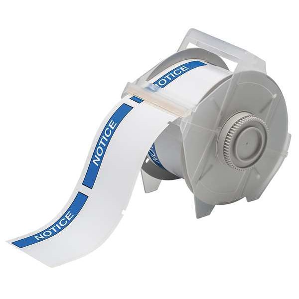Thermal Transfer Label, White/Blue, Labels/Roll: 270