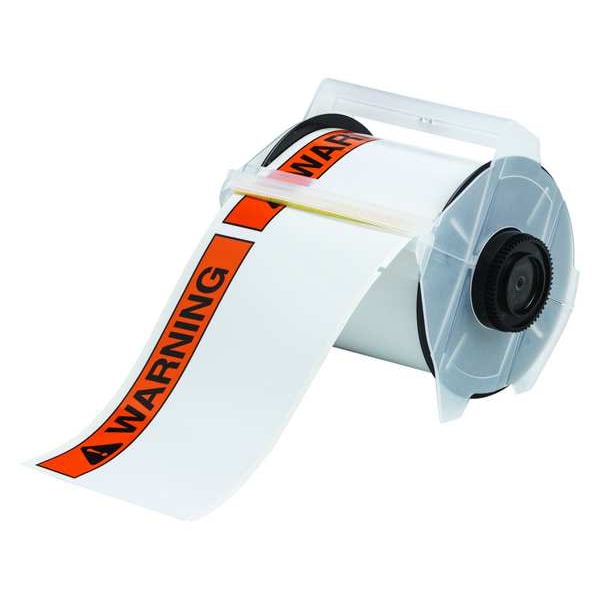 Thermal Transfer Label, Black/Orange, Labels/Roll: 165