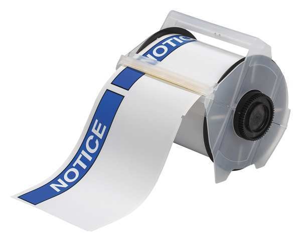Thermal Transfer Label, White/Blue, Labels/Roll: 165