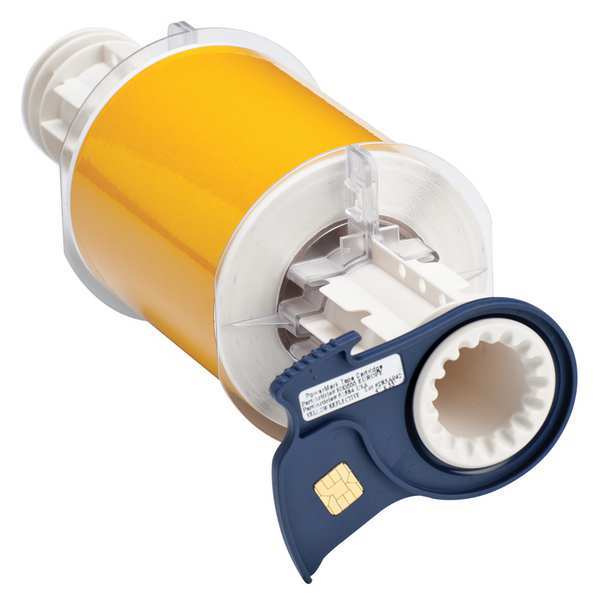 Thermal Transfer Label, Yellow Reflective, Labels/Roll: Continuous