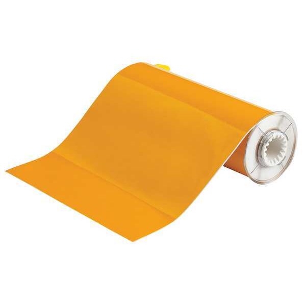 Thermal Transfer Label, Yellow Reflective, Labels/Roll: Continuous