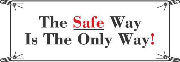 Safety Banner, 3-1/2 x 10 ft., Vinyl