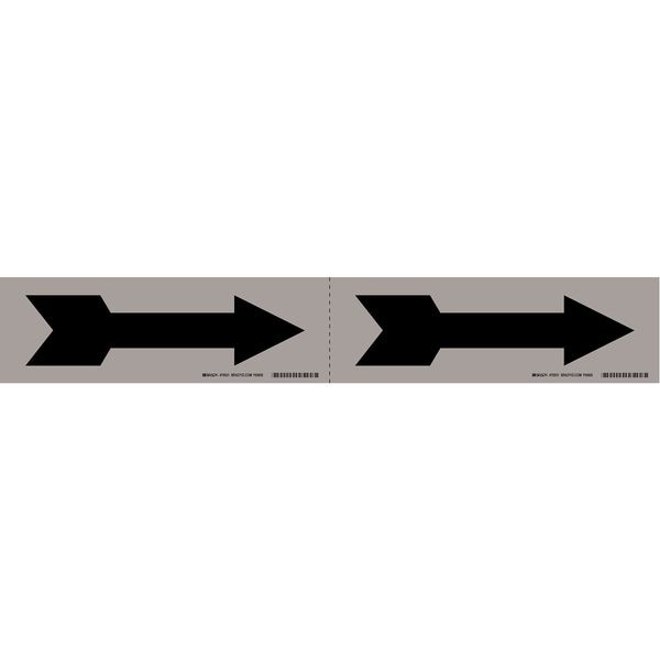 Pipe Marker, Direction Arrow, Aluminum, 76501