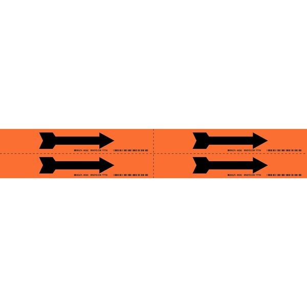 Pipe Marker, Direction Arrow, Orange, 93262