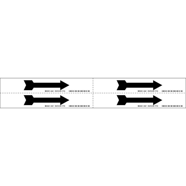Pipe Marker, Direction Arrow, White, 93267