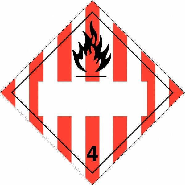 DOT Container Placard, 10-3/4