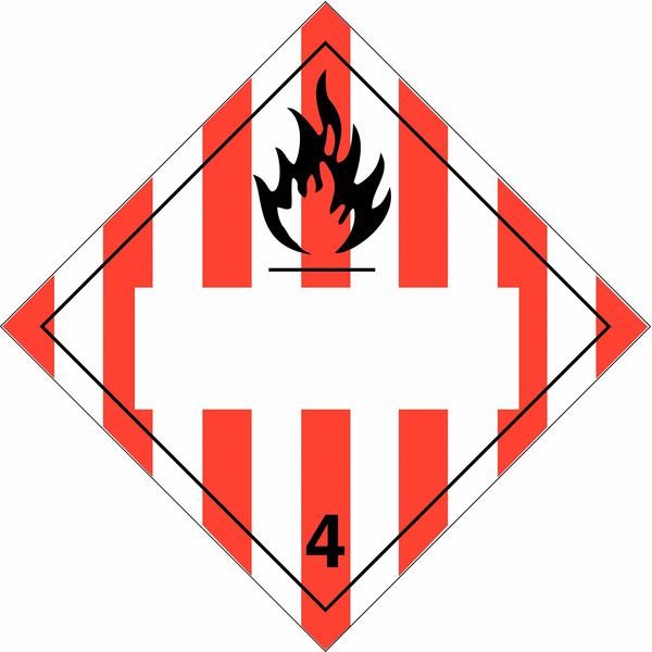 DOT Container Placard, 10-3/4