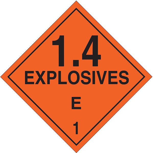 DOT Container Placard, 10-3/4