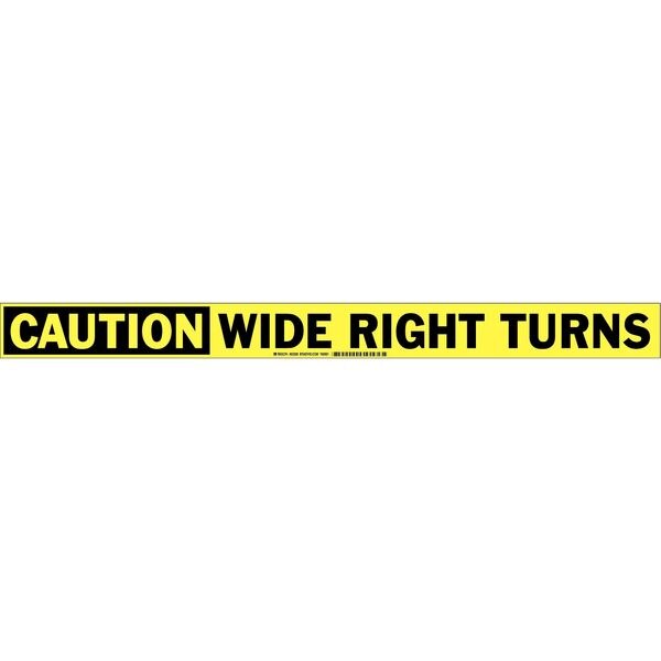 Traffic Sign, 2 in H, 24 in W, Vinyl, Horizontal Rectangle, English, 63208
