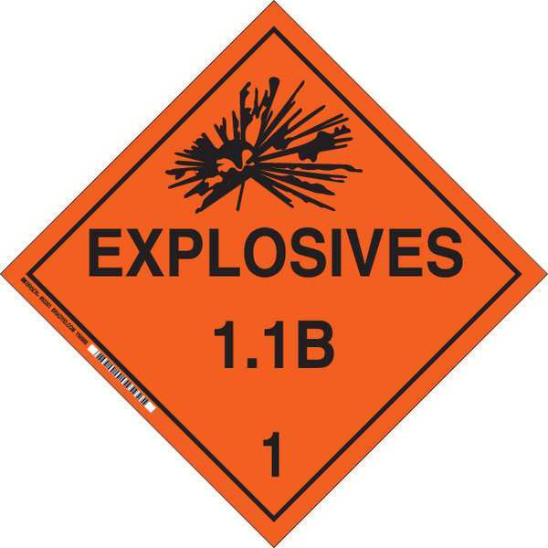 DOT Container Placard, 10-3/4
