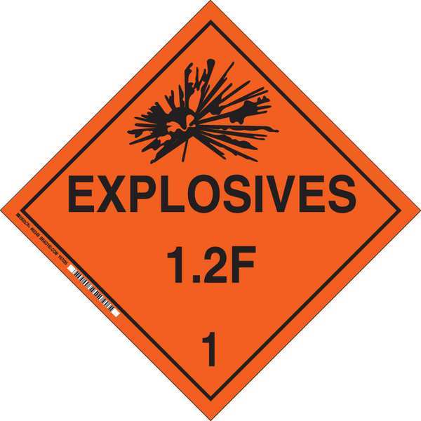 DOT Container Placard, 10-3/4