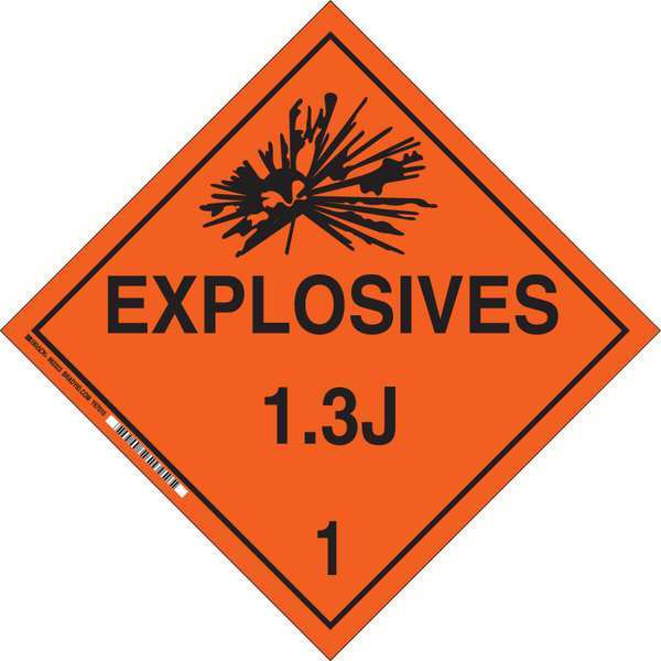 DOT Container Placard, 10-3/4
