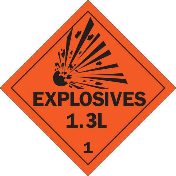 DOT Container Placard, 10-3/4